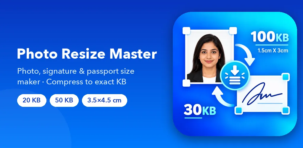Photo Resize Master — Exam, passport and signature photos in the right size