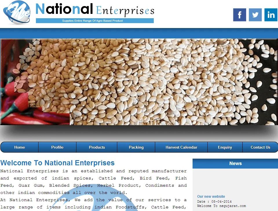 National Enterprises website